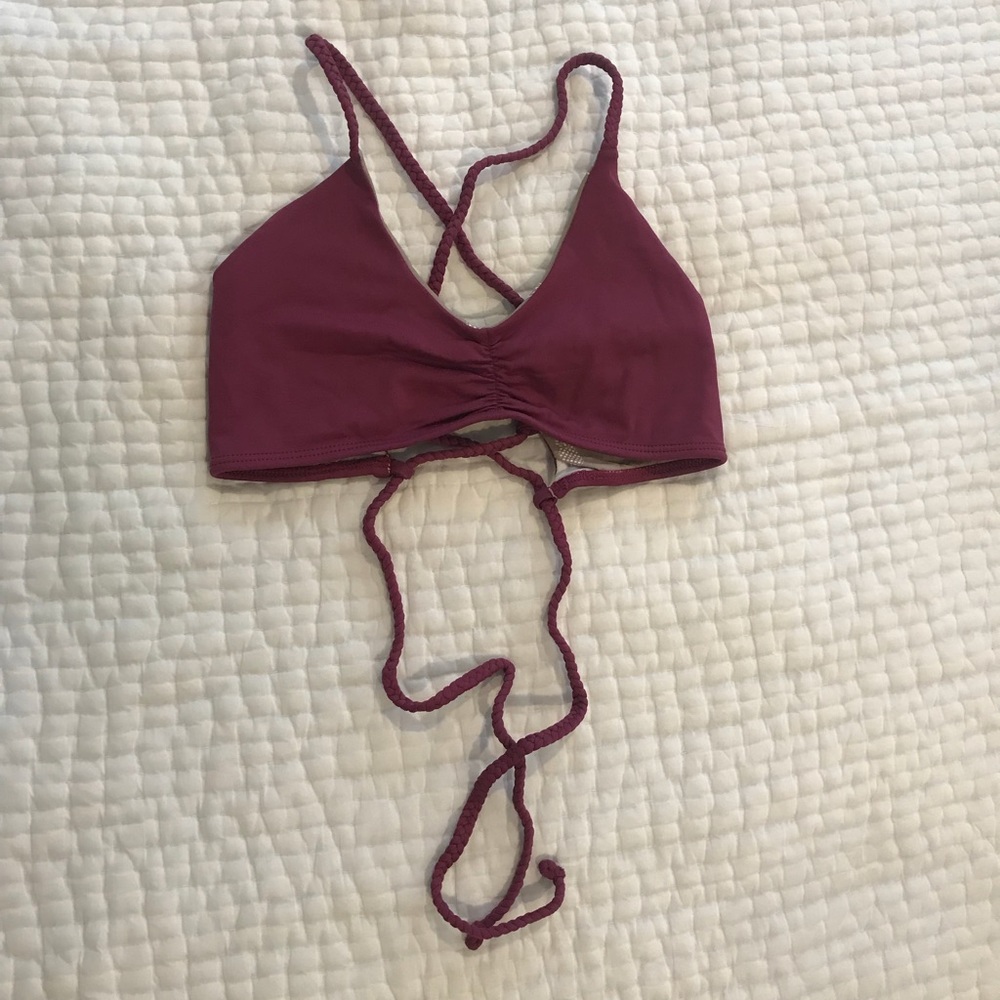 Midori Bikinis maroon top - Large